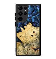 Galaxy S22 Ultra Wood Phone Case - Davian (Blue, 801727)