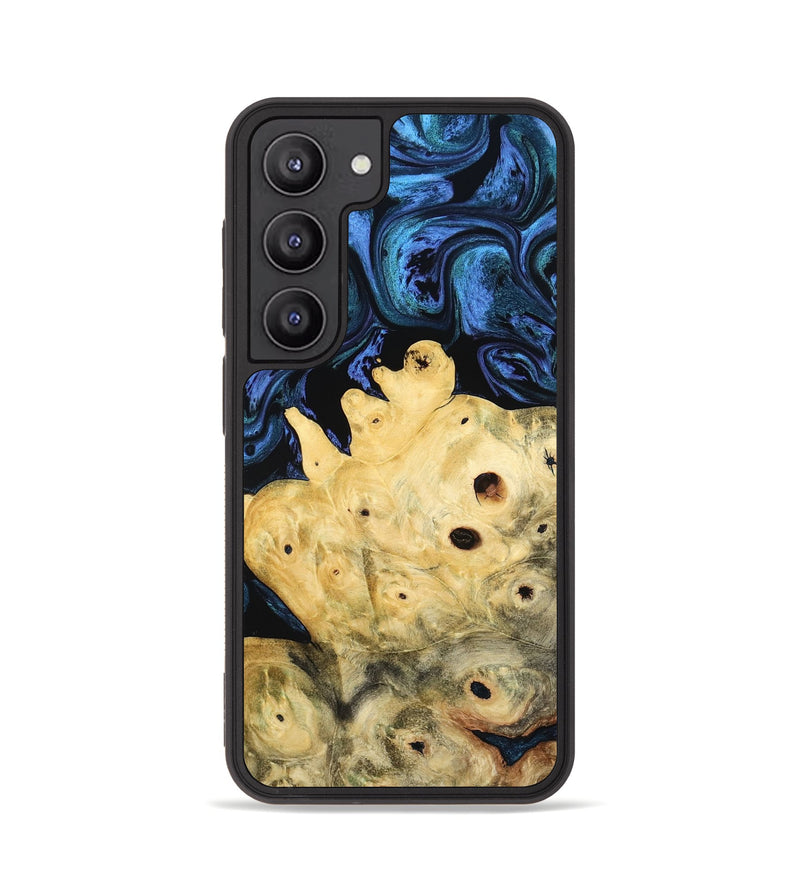 Galaxy S23 Wood Phone Case - Davian (Blue, 801727)