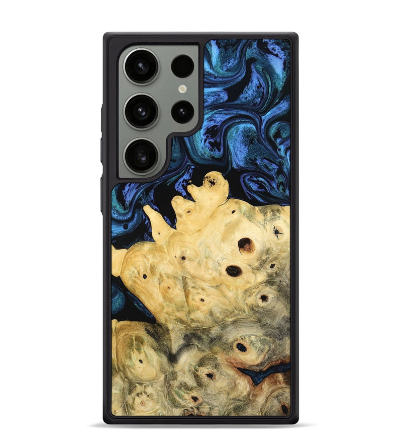 Galaxy S24 Ultra Wood Phone Case - Davian (Blue, 801727)