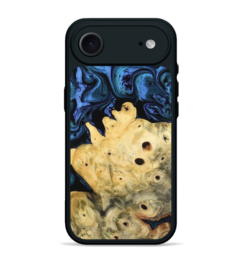 iPhone 17 Air Wood Phone Case - Davian (Blue, 801727)