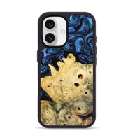 iPhone 17 Wood Phone Case - Davian (Blue, 801727)