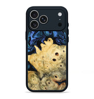 iPhone 17 Pro Max Wood Phone Case - Davian (Blue, 801727)