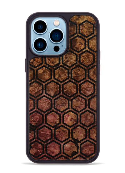 iPhone 14 Pro Max Wood Phone Case - Nakita (Wood Burl, 801728)