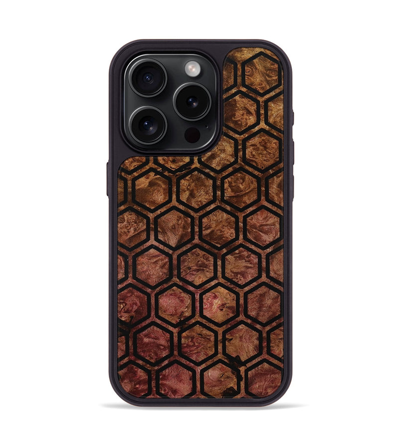 iPhone 15 Pro Wood Phone Case - Nakita (Wood Burl, 801728)