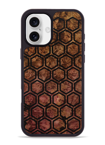 iPhone 16 Plus Wood Phone Case - Nakita (Wood Burl, 801728)