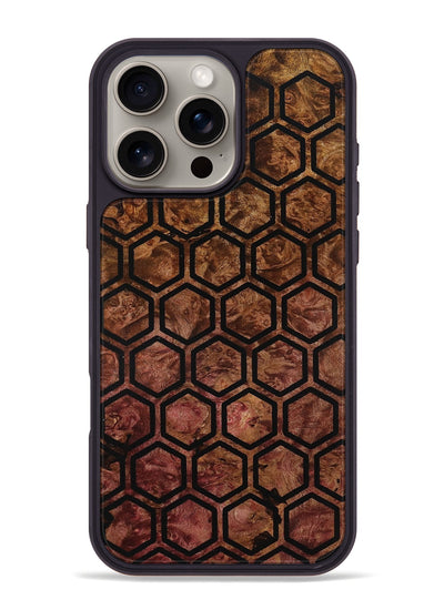 iPhone 16 Pro Max Wood Phone Case - Nakita (Wood Burl, 801728)