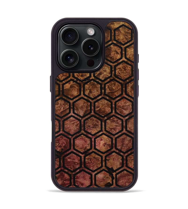 iPhone 16 Pro Wood Phone Case - Nakita (Wood Burl, 801728)