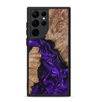 Galaxy S22 Ultra Wood Phone Case - Jailyn (Purple, 801729)