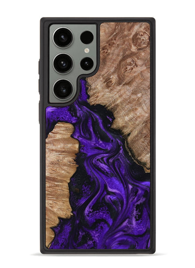 Galaxy S23 Ultra Wood Phone Case - Jailyn (Purple, 801729)