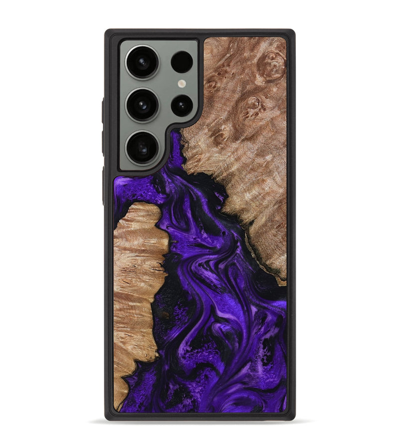 Galaxy S23 Ultra Wood Phone Case - Jailyn (Purple, 801729)