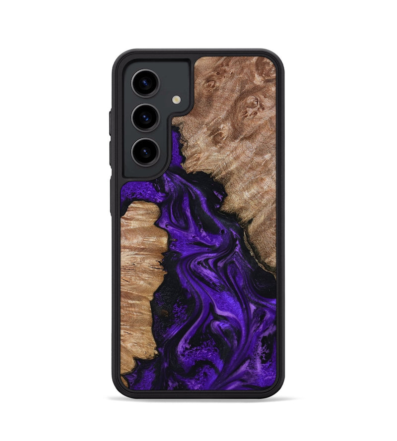 Galaxy S24 Wood Phone Case - Jailyn (Purple, 801729)