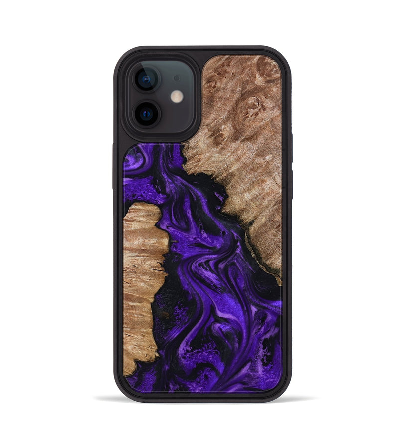 iPhone 12 Wood Phone Case - Jailyn (Purple, 801729)
