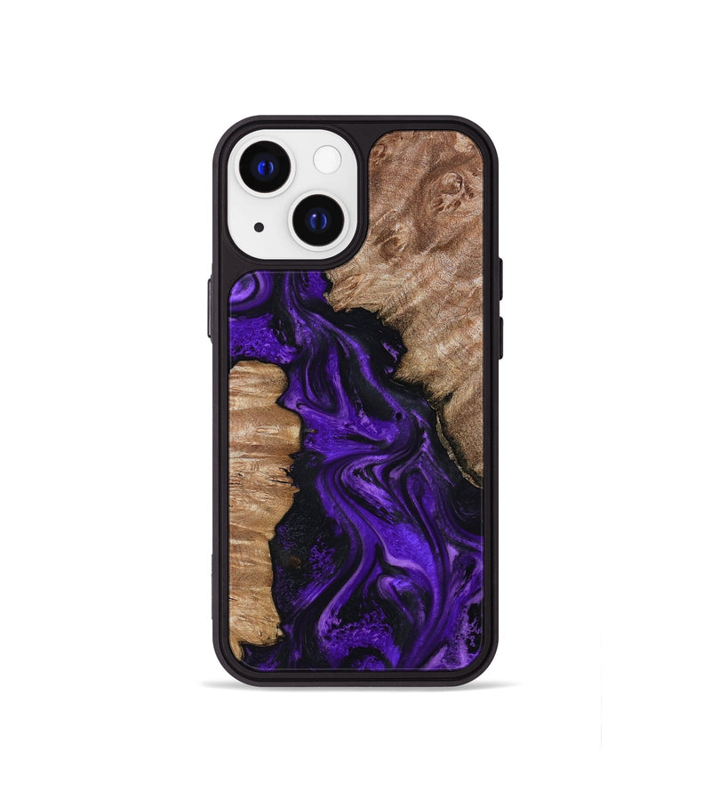 iPhone 13 mini Wood Phone Case - Jailyn (Purple, 801729)