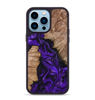 iPhone 14 Pro Max Wood Phone Case - Jailyn (Purple, 801729)
