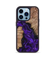 iPhone 14 Pro Wood Phone Case - Jailyn (Purple, 801729)