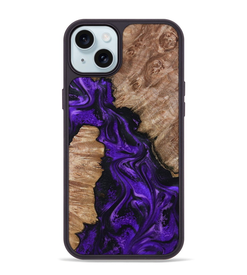 iPhone 15 Plus Wood Phone Case - Jailyn (Purple, 801729)