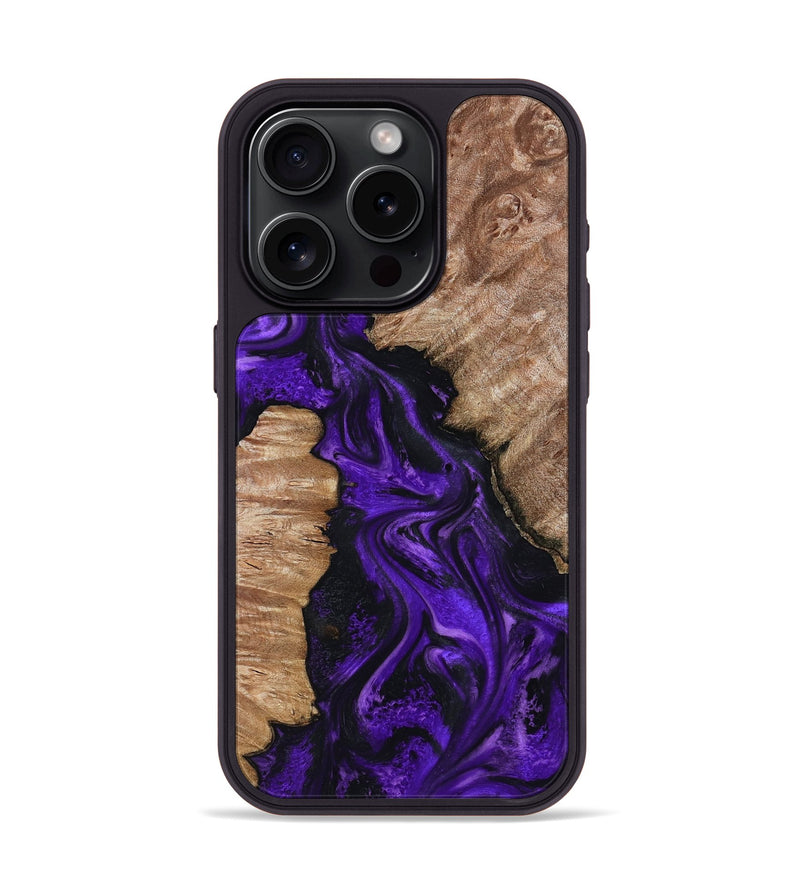 iPhone 15 Pro Wood Phone Case - Jailyn (Purple, 801729)