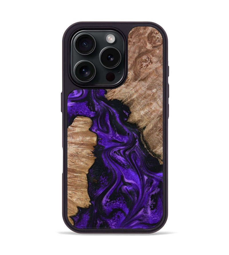 iPhone 16 Pro Wood Phone Case - Jailyn (Purple, 801729)