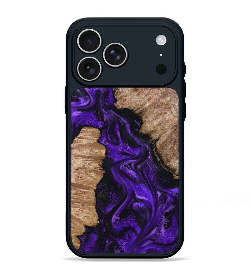 iPhone 17 Pro Max Wood Phone Case - Jailyn (Purple, 801729)