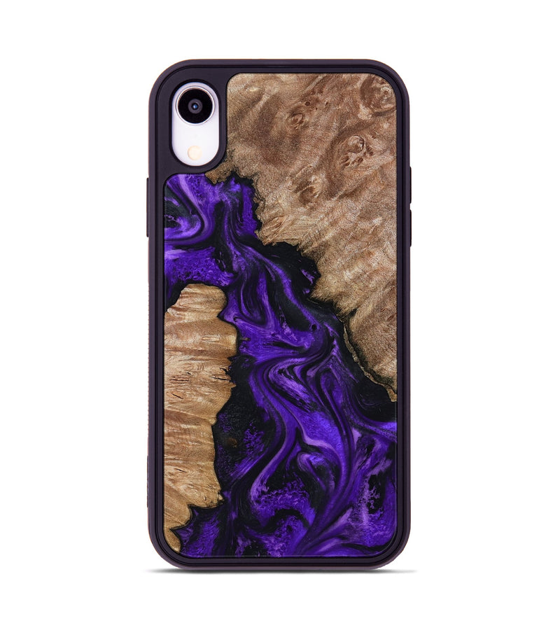 iPhone Xr Wood Phone Case - Jailyn (Purple, 801729)