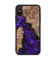 iPhone Xs Max Wood Phone Case - Jailyn (Purple, 801729)