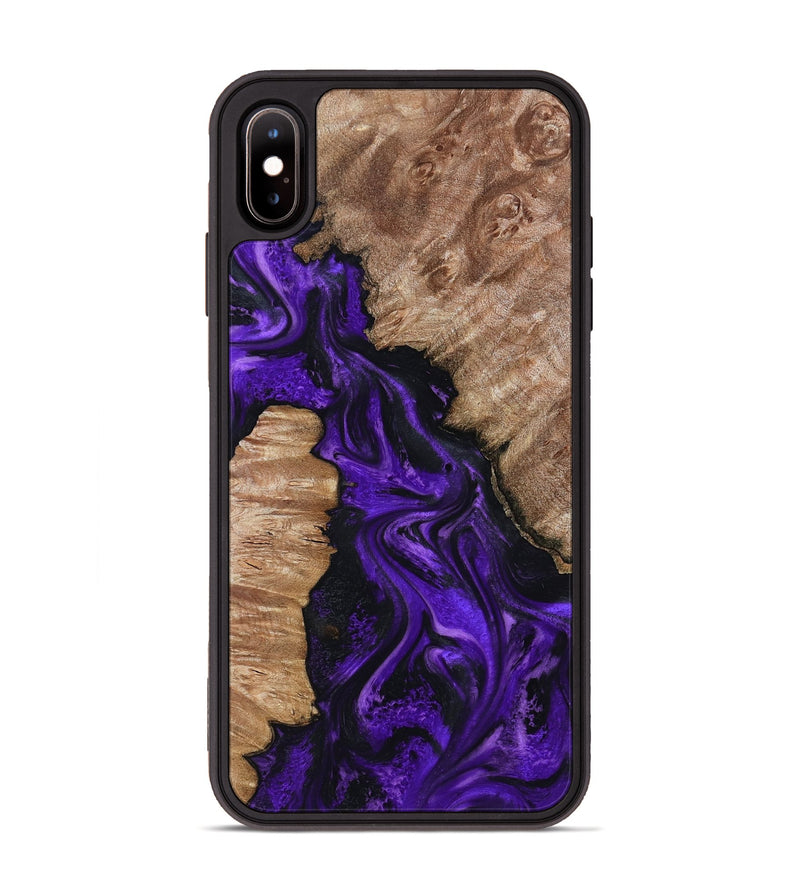 iPhone Xs Max Wood Phone Case - Jailyn (Purple, 801729)