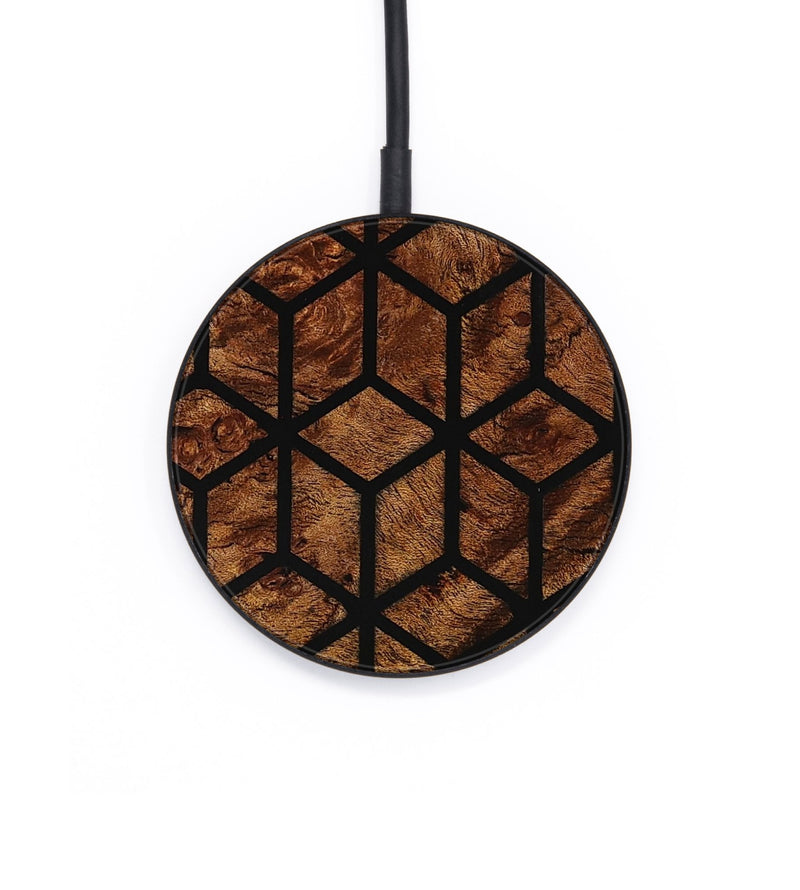 Circle Wood Wireless Charger - Lindsay (Pattern, 801730)