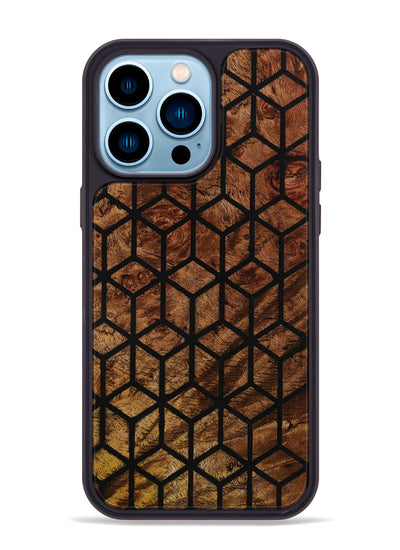 iPhone 14 Pro Max Wood Phone Case - Lindsay (Pattern, 801730)