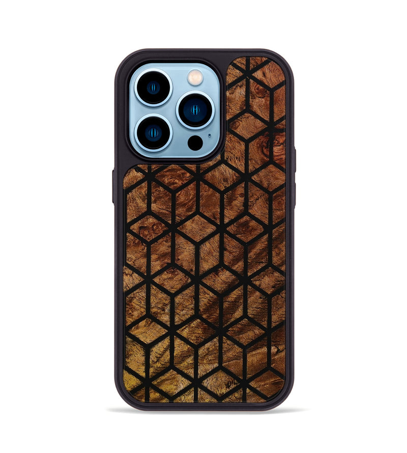 iPhone 14 Pro Wood Phone Case - Lindsay (Pattern, 801730)