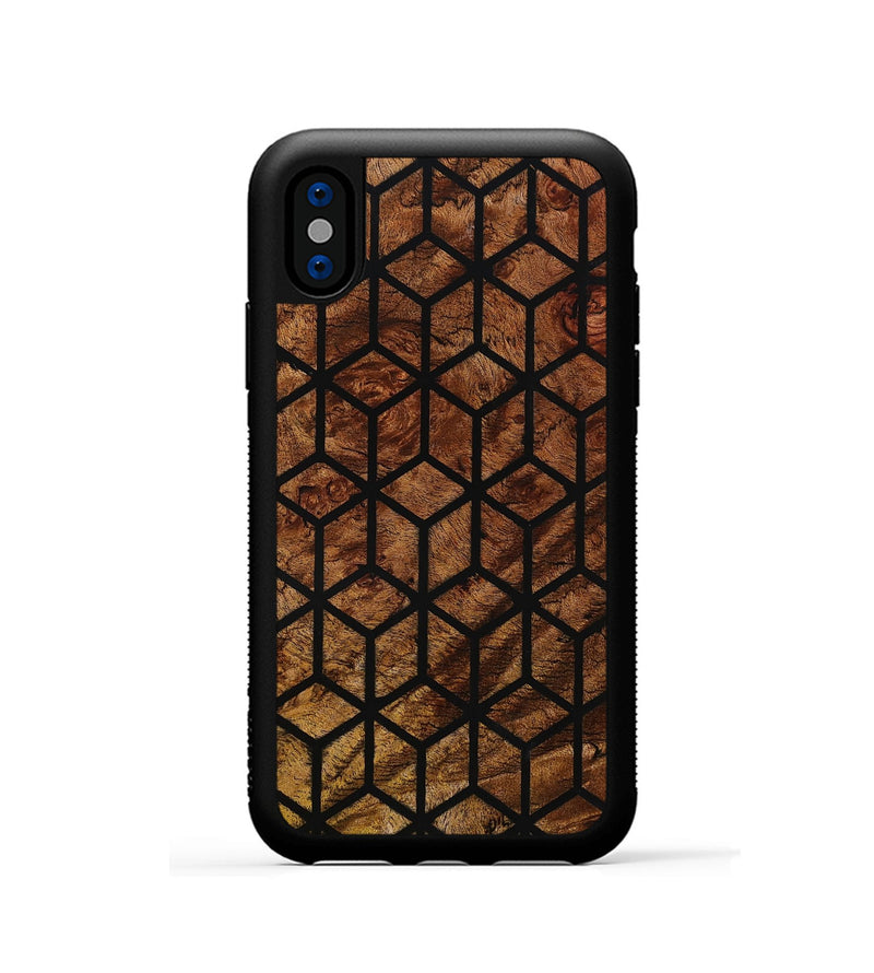 iPhone Xs Wood Phone Case - Lindsay (Pattern, 801730)