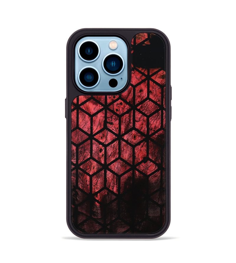 iPhone 14 Pro Wood Phone Case - Ian (Pattern, 801731)