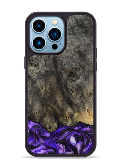 iPhone 14 Pro Max Wood Phone Case - Infant (Purple, 801732)