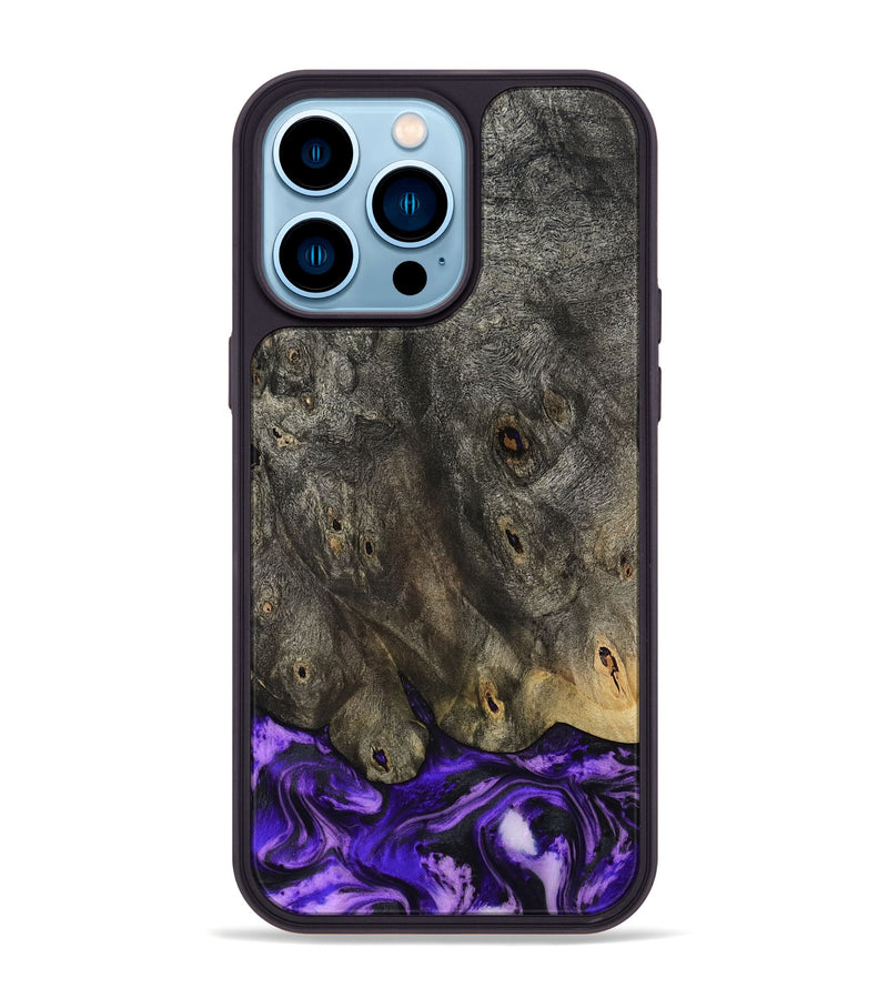 iPhone 14 Pro Max Wood Phone Case - Infant (Purple, 801732)