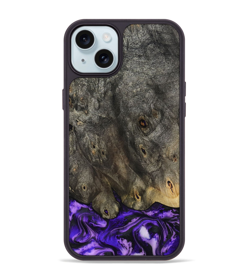 iPhone 15 Plus Wood Phone Case - Infant (Purple, 801732)