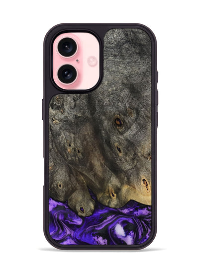 iPhone 16 Wood Phone Case - Infant (Purple, 801732)