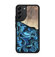 Galaxy S22 Plus Wood Phone Case - Elza (Blue, 801735)