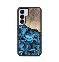 Galaxy S25 Wood Phone Case - Elza (Blue, 801735)