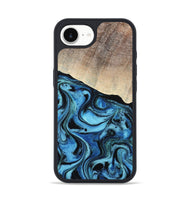 iPhone 16e Wood Phone Case - Elza (Blue, 801735)
