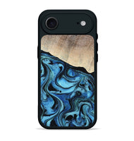 iPhone 17 Air Wood Phone Case - Elza (Blue, 801735)