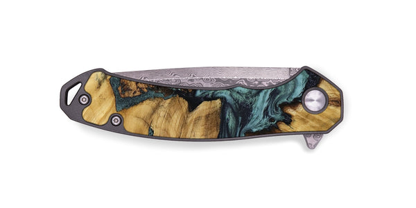 EDC Wood Pocket Knife - Emmitt (Green, 801736)