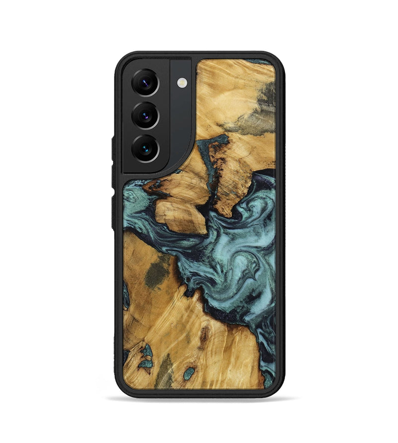 Galaxy S22 Wood Phone Case - Emmitt (Green, 801736)