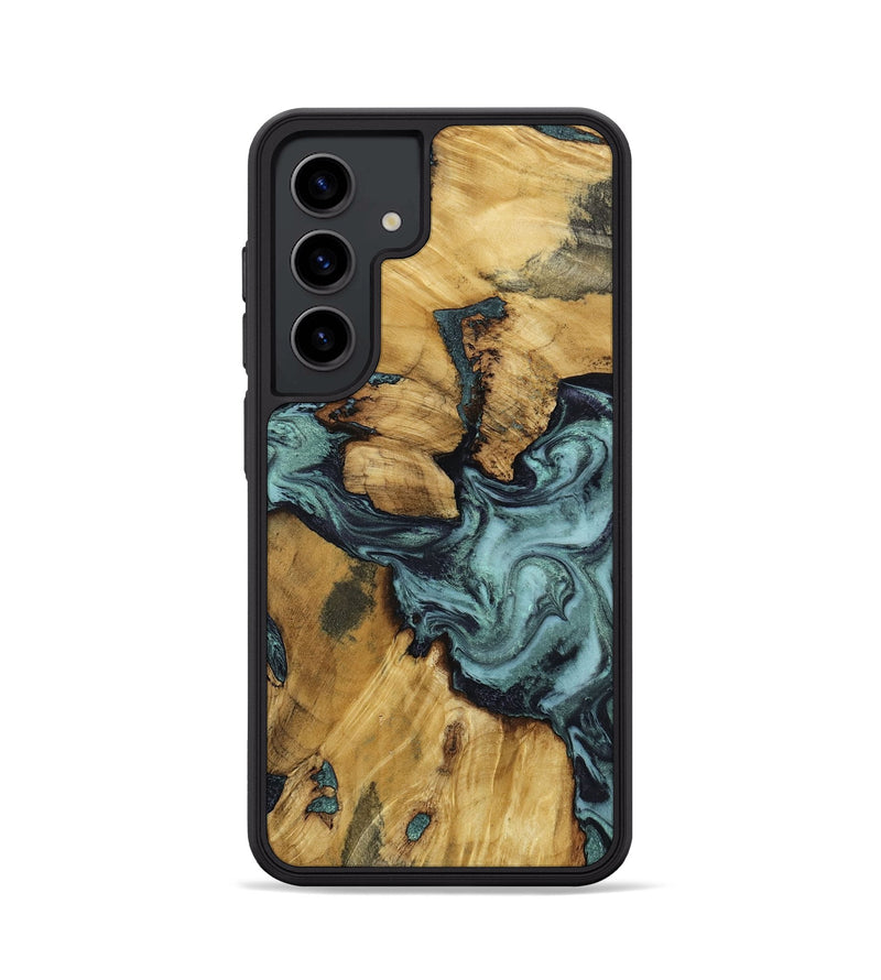 Galaxy S24 Wood Phone Case - Emmitt (Green, 801736)