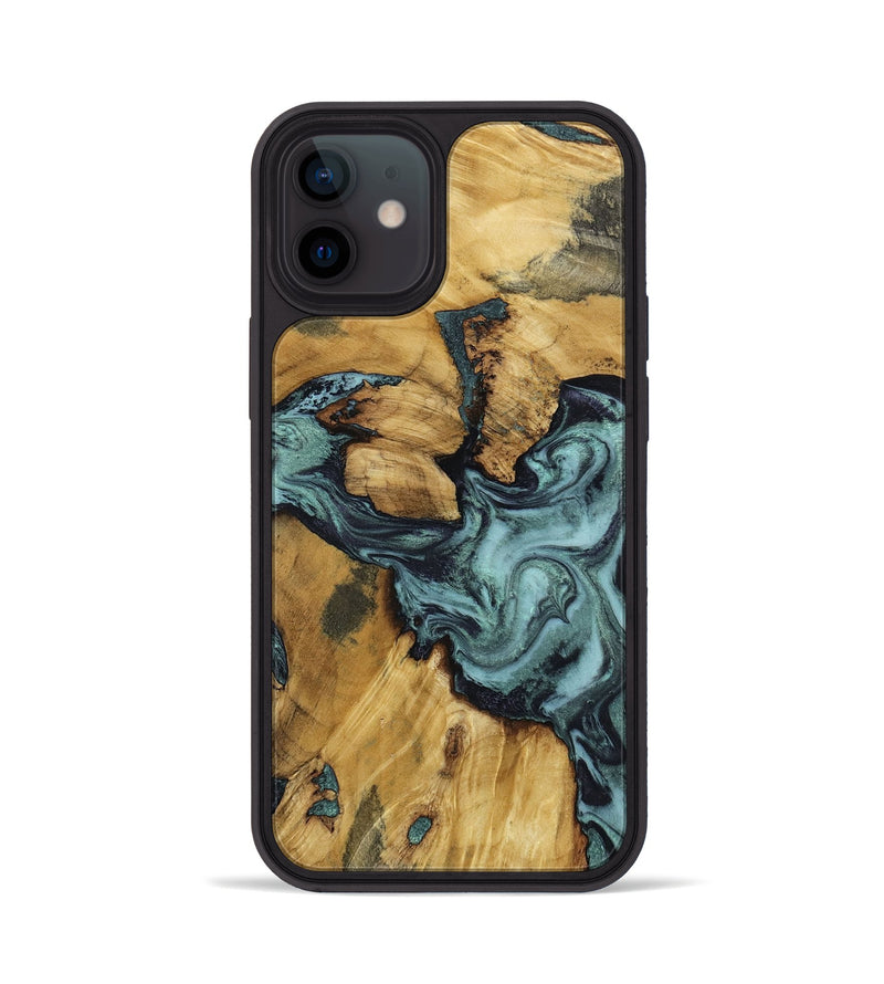 iPhone 12 Wood Phone Case - Emmitt (Green, 801736)