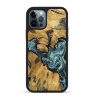 iPhone 12 Pro Max Wood Phone Case - Emmitt (Green, 801736)