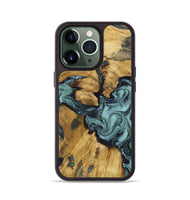 iPhone 13 Pro Wood Phone Case - Emmitt (Green, 801736)