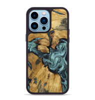 iPhone 14 Pro Max Wood Phone Case - Emmitt (Green, 801736)