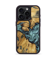 iPhone 15 Pro Wood Phone Case - Emmitt (Green, 801736)
