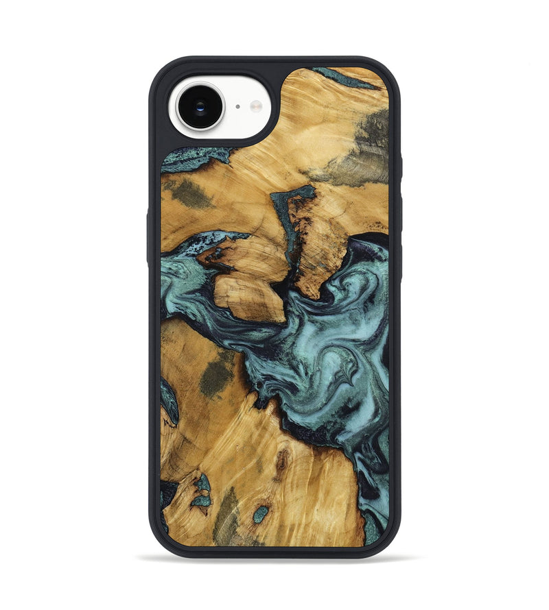iPhone 16e Wood Phone Case - Emmitt (Green, 801736)