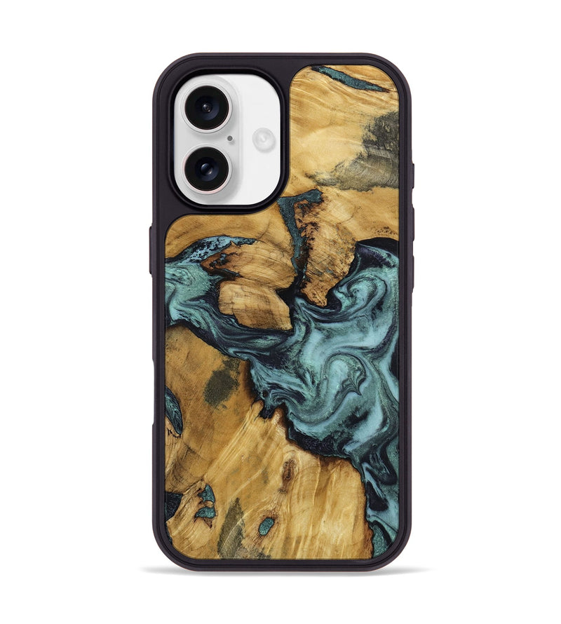 iPhone 17 Wood Phone Case - Emmitt (Green, 801736)