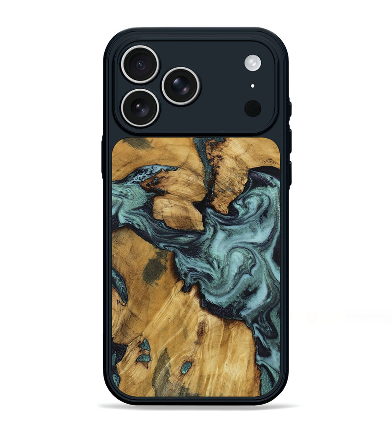 iPhone 17 Pro Max Wood Phone Case - Emmitt (Green, 801736)